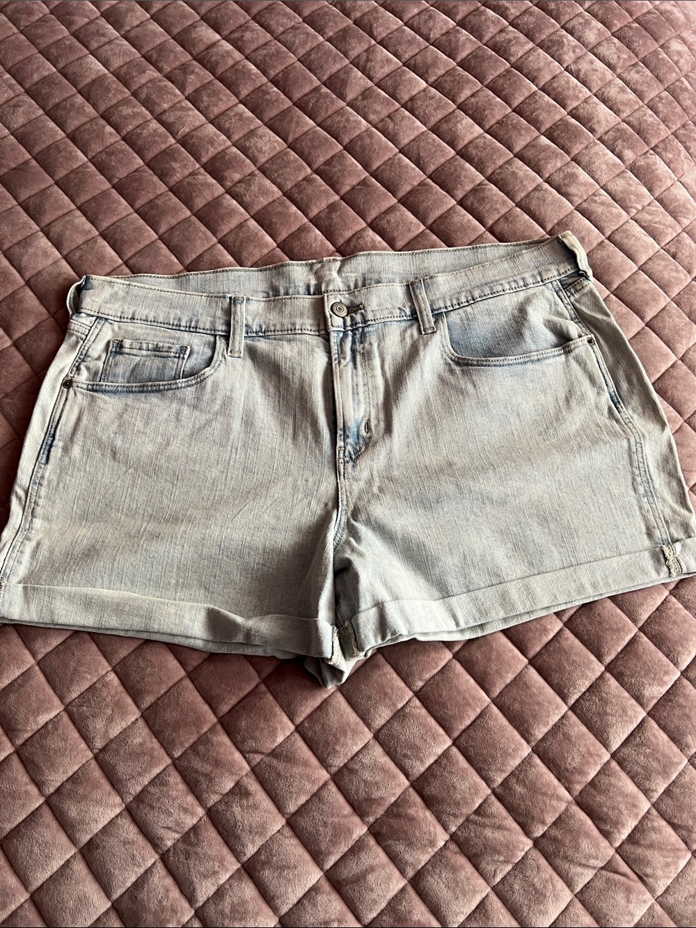 Old Navy Light Gray Denim Jean Shorts